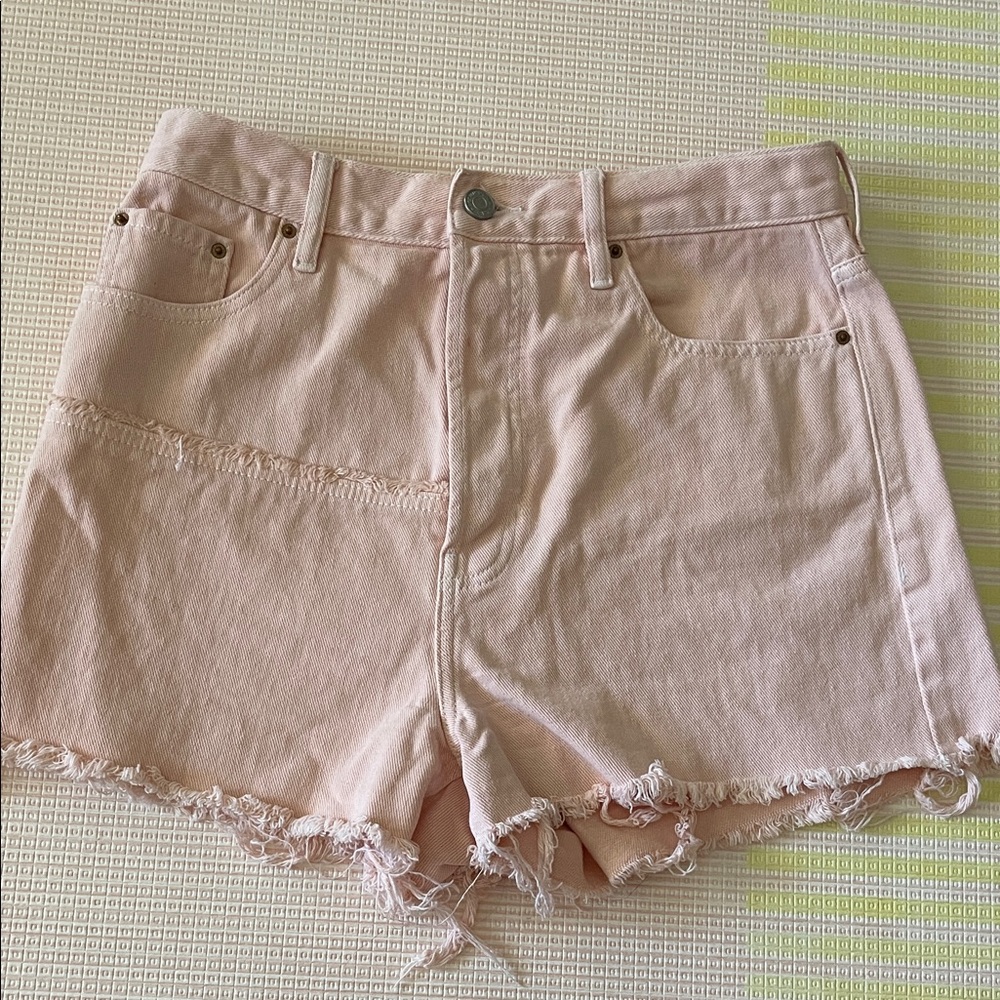 Light Pink Jean Shorts